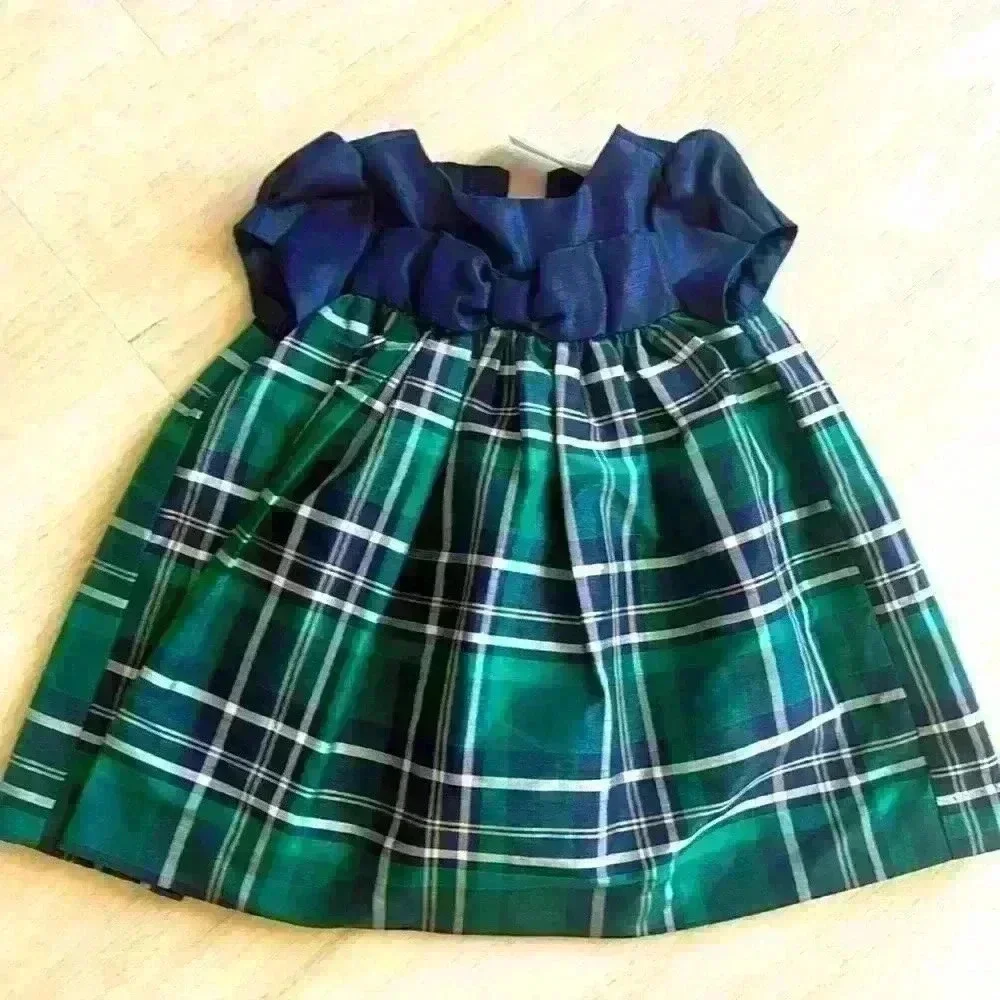 gymboree green holiday dress Gymboree Girls Green 70s inspired flower